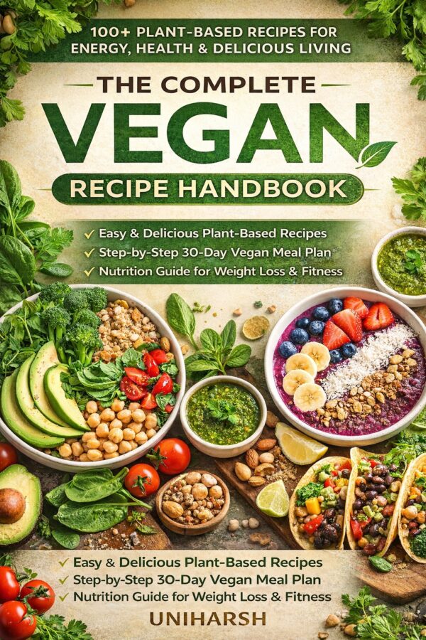 The Complete Vegan Recipe Handbook – 100+ Plant-Based Recipes